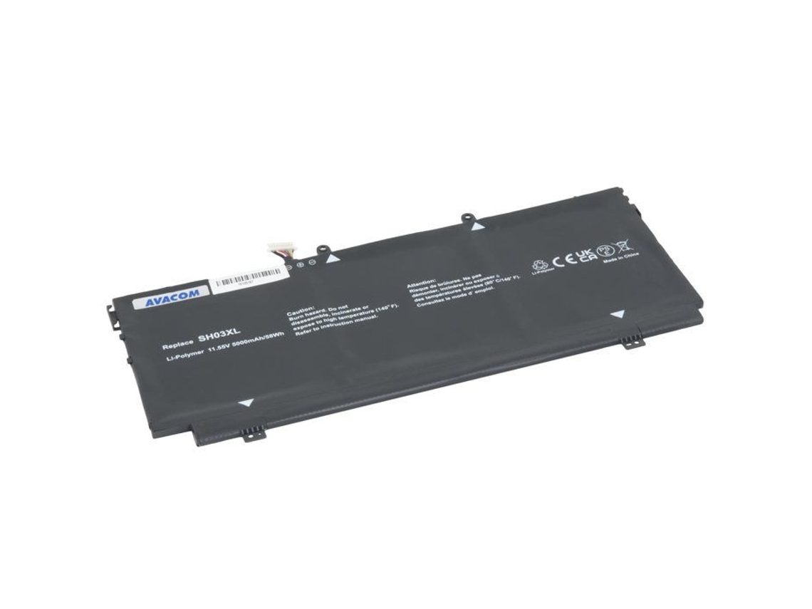 Sh03xl Pro Hp Specter X360 13 Ac 13 W Série Li Pol 11,55 V 5000 mAh 58 Wh Avacom