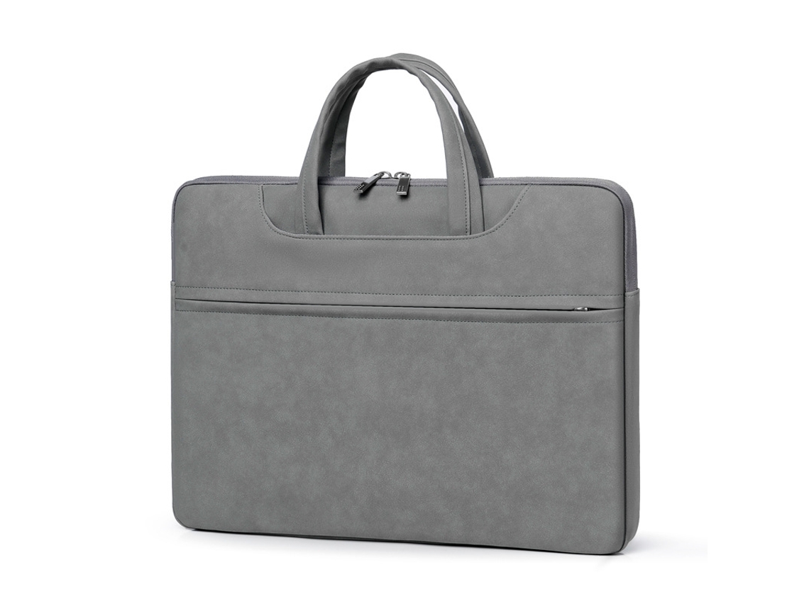Pasta Para Portátil De 13 Polegadas, Fabricada Em Material Pu Impermeável, Estilo Mala De Escritório Cinza Escuro Hexinyigjly