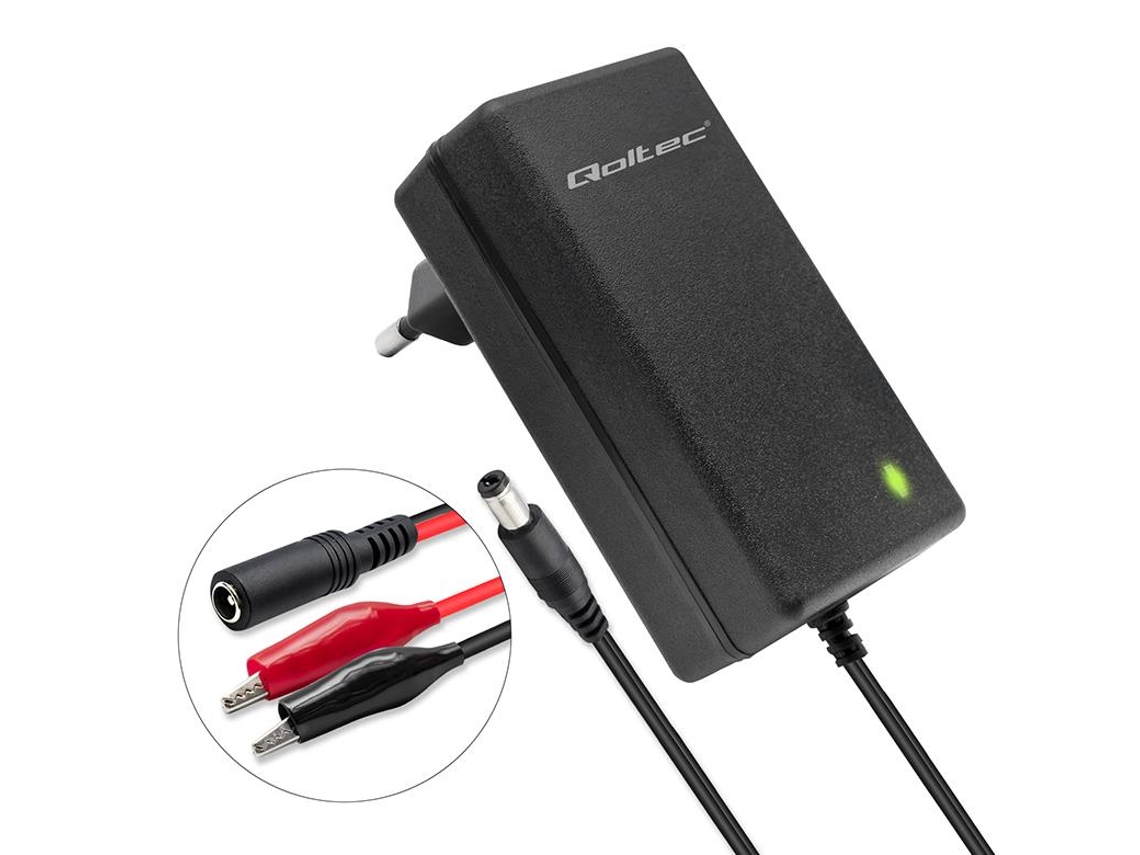 Carregador QOLTEC para Bateria Agm/gel 6v 12v com Indicador Led