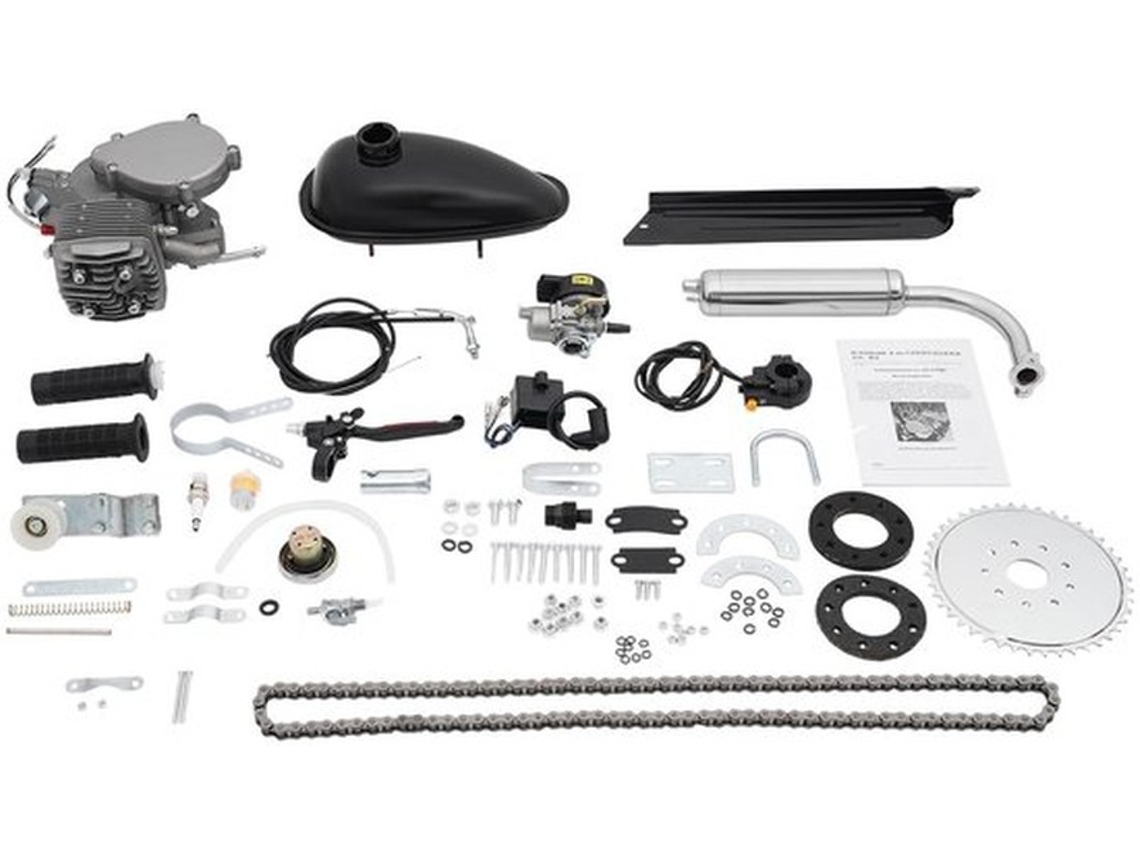 Kit De Motor De Bicicleta 80cc - 2-tacto Motor - Ignição Cdi - Cilindro Único - Para Bicicletas Com Roda De 26/28 Polegadas - Tanque De Combustível Pr