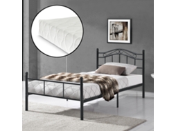 Cama [EN.CASA] (Metal - Preto - 120x200 cm)