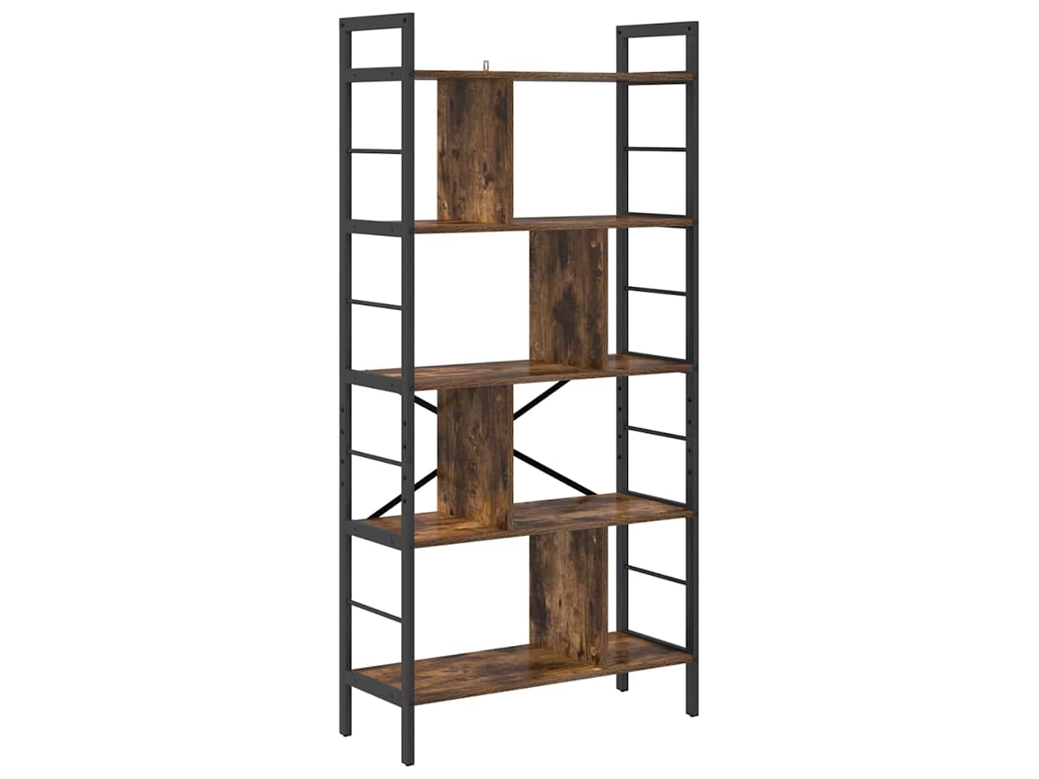 Estante em Carvalho Defumado com Madeira Processada MAISON EXCLUSIVE (75x30x156 cm)