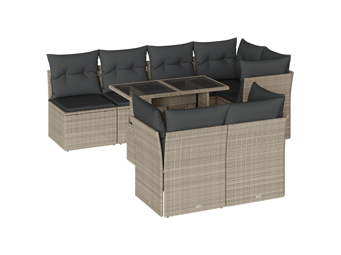 Garden Sofa Set, Garden Sofa Sets Vidaxl Cinzeto Rattan / Vime (n/a)