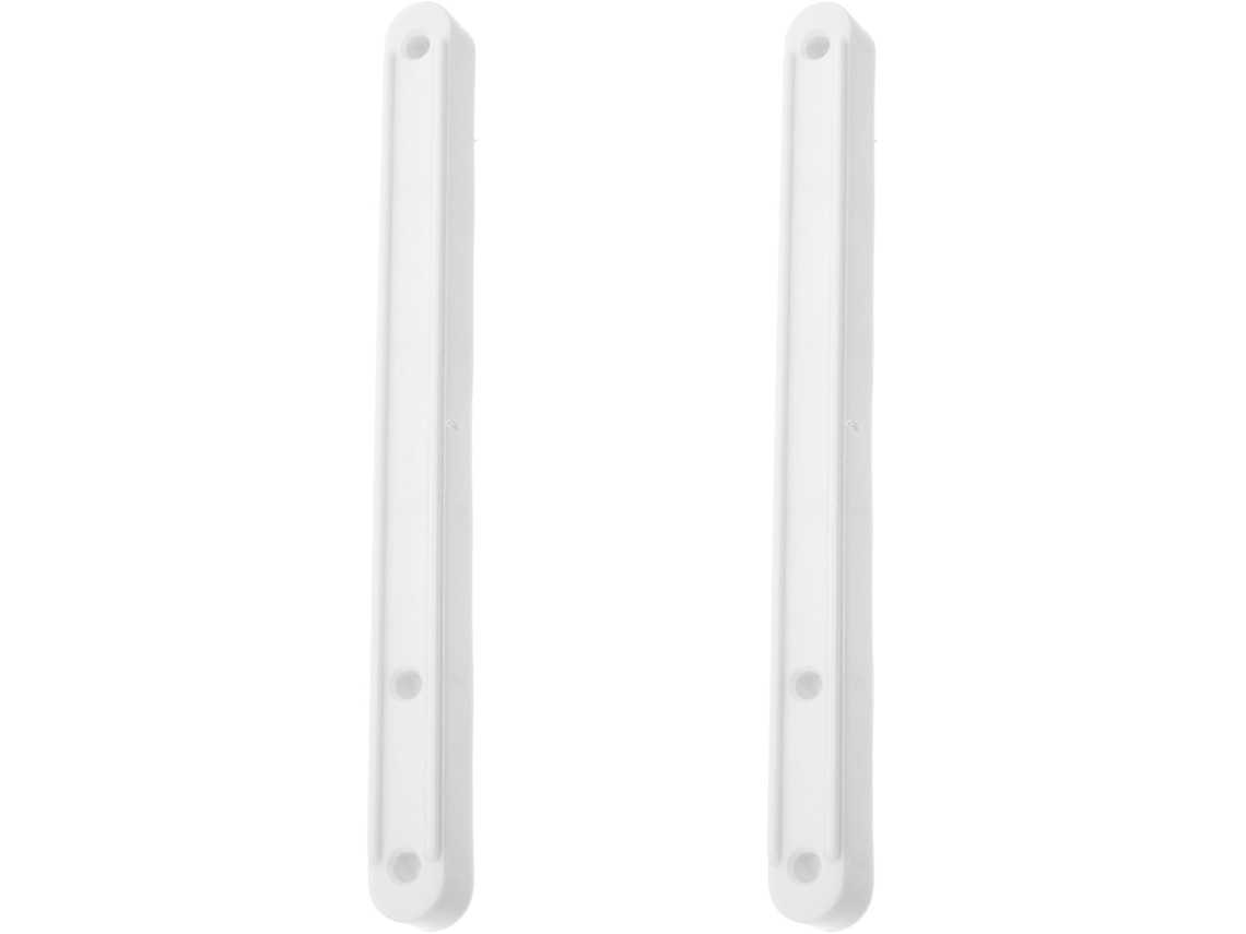2 Peças De Guia Trilho Gaveta Plástico Branco 180mm Peça Reposição