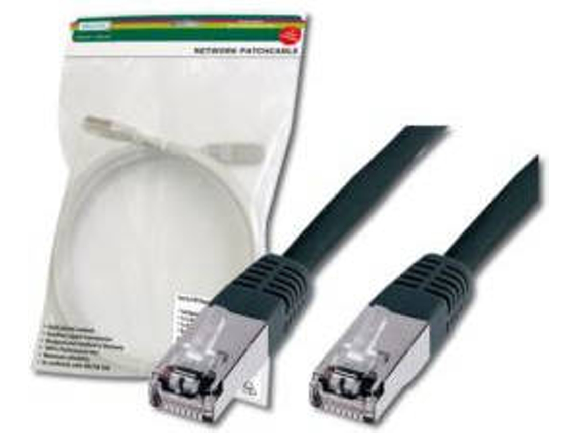 Cabo de Rede DIGITUS (RJ45 - 2 m - Preto)