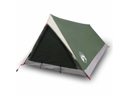 Tenda de Campismo VIDAXL (2 Pessoas - Tecido Opaco - Impermeável - Verde)