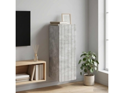Vidaxl Armário De Parede Cinzento Cimento 33 X 34,5 X 94 Cm