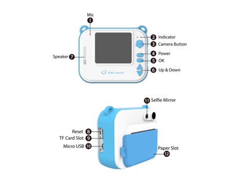 Máquina Fotográfica Instantânea - MyFirst Insta Azul