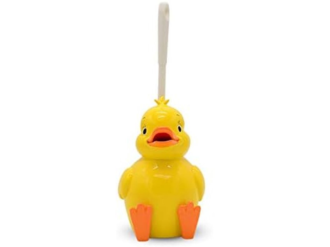 ESCOVA de Vaso sanitário Nova Line de resina com suporte pato amarelo