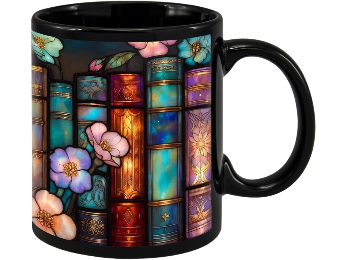 Caneca De Cerâmica Com Alça Para Amantes De Livros, Bibliotecárias E Mulheres.