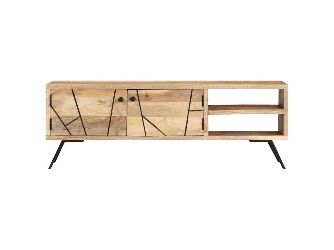 Móvel de Tv 110x30x40 Cm Madeira de Mangueira Maciça MAISON EXCLUSIVE