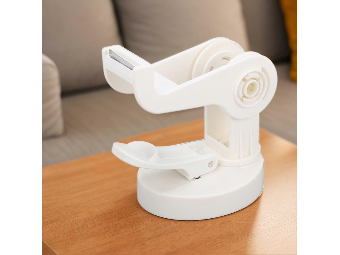 Dispensador de Fita Mesa Tipo Ventosa Ajustável Suporte Rolo Branco GOKOCO
