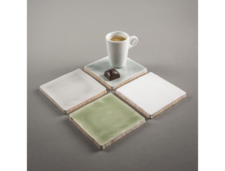 Conjunto de Bases para Copos/Chávenas Café – 4 Unidades 10X10 Cor 2 TAILEDECOR.COM