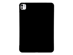 Capa Ultrafina Para Ipad Pro 11" M4 2024 Em Tpu Preto Fosco, Preta
