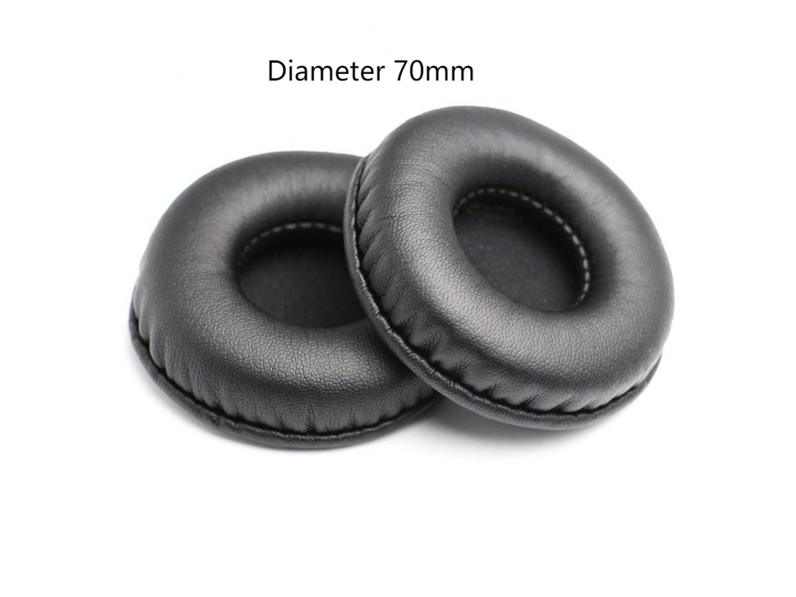 Almofadas Auriculares Para Proteção De Fones De Ouvido, Espuma De Couro Esponjoso, 70 Mm Brilvibera