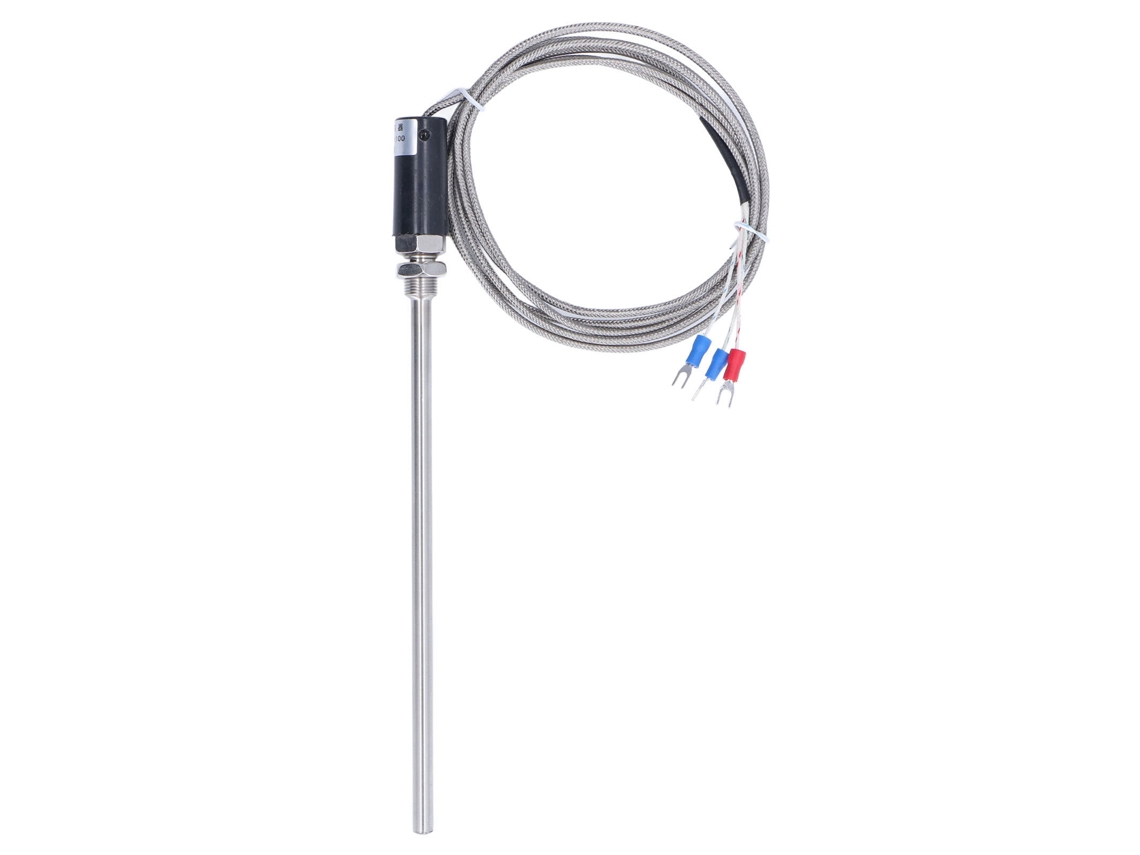 Sonda Termopar Pt100 Sensor de Temperatura cabeamento blindado transdutor 200 450℃