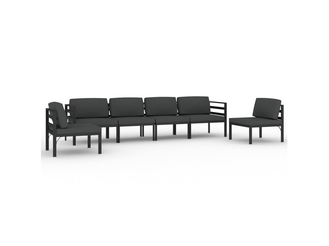 Garden Lounge Set, Garden Lounge Sets Vidaxl Antracite Alumínio (n/a)