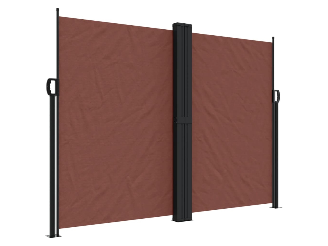 Retractable Side Awning, Retractable Side Awnings Vidaxl Marrom Poliéster (180 X 1000 Cm)