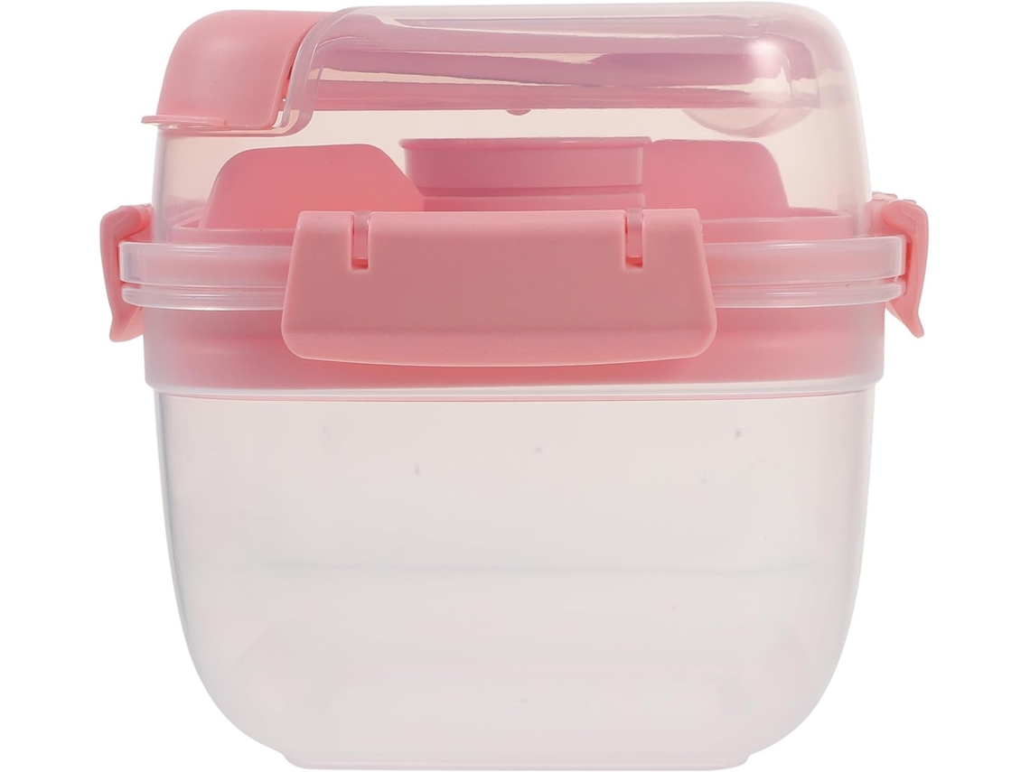 Lancheira Bento Labrimp Para Saladas, Design De Camada Dupla, Plástico Reutilizável E Grande Capacidade, Ideal Para
