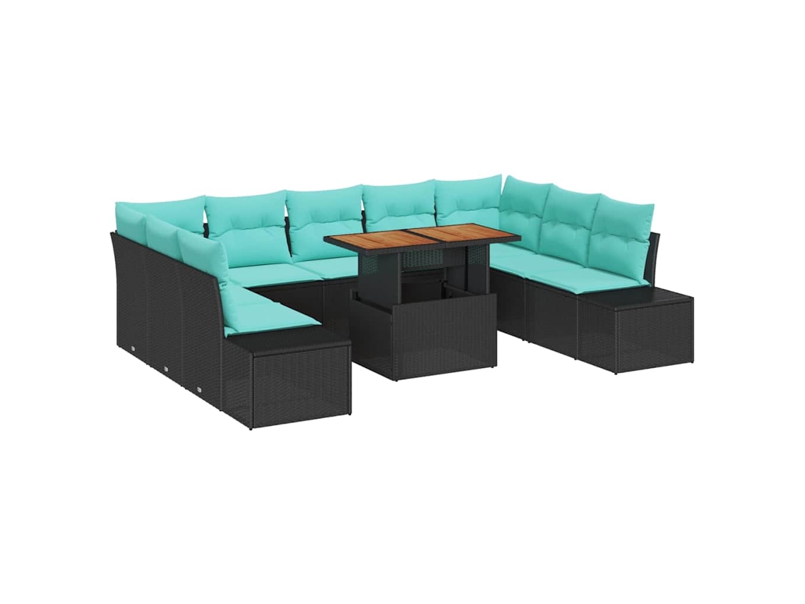 Maison Exclusive - Conjunto De Sofá De Jardim 10 Unid. 9-número De Lugares