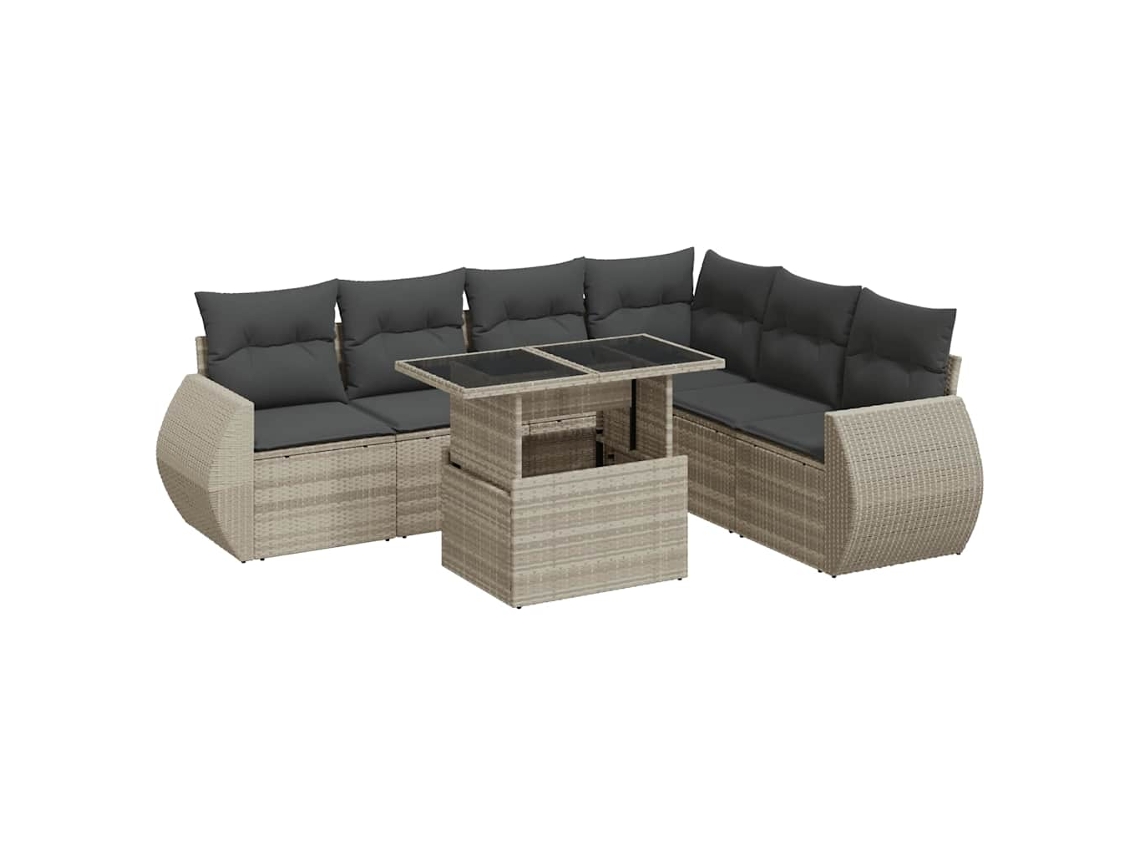 Garden Sofa Set, Garden Sofa Sets Vidaxl Cinzeto Rattan / Vime (n/a)