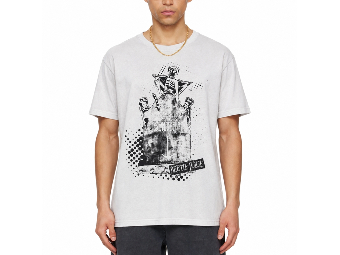 Rockinstone Beetlejuice Here Lies Betelgeuse White T-shirt Size:l