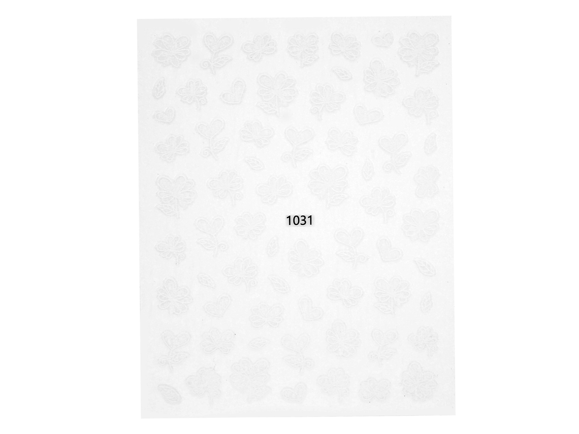 Adesivos De Unhas Com Flores Autoadesivos Decorações 3d Para Design De Unhas Falsas 1031