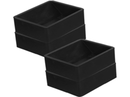 Conjunto De 4 Peças De Batentes Para Rodízios Fixos E Giratórios, Com Encaixes Para Copos.