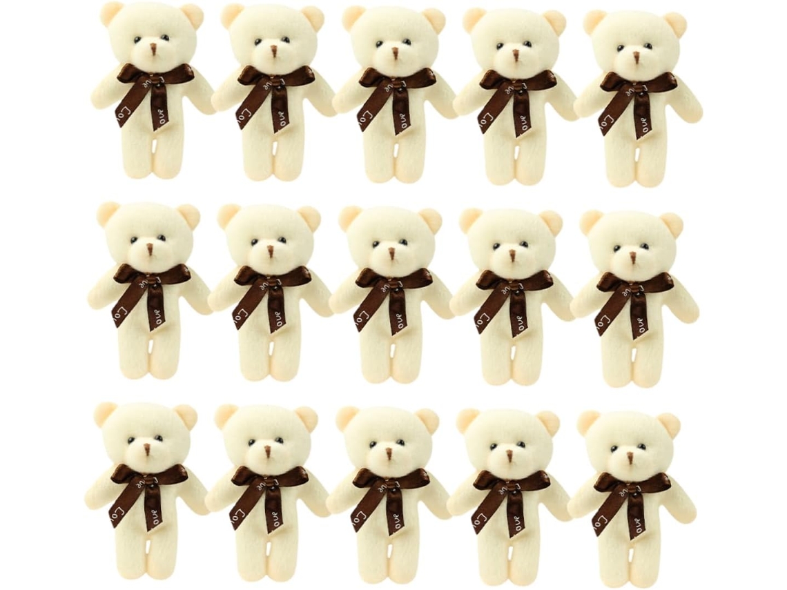 Conjunto De 15 Miniaturas Ursinhos Pelúcia - Lindos Pingentes Para