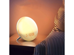 Lurelia Despertador Sunrise Despertador Despertador Com Luz De Acordar E Alarme Duplo Com Soneca E 7 Cores De Luz Noturna