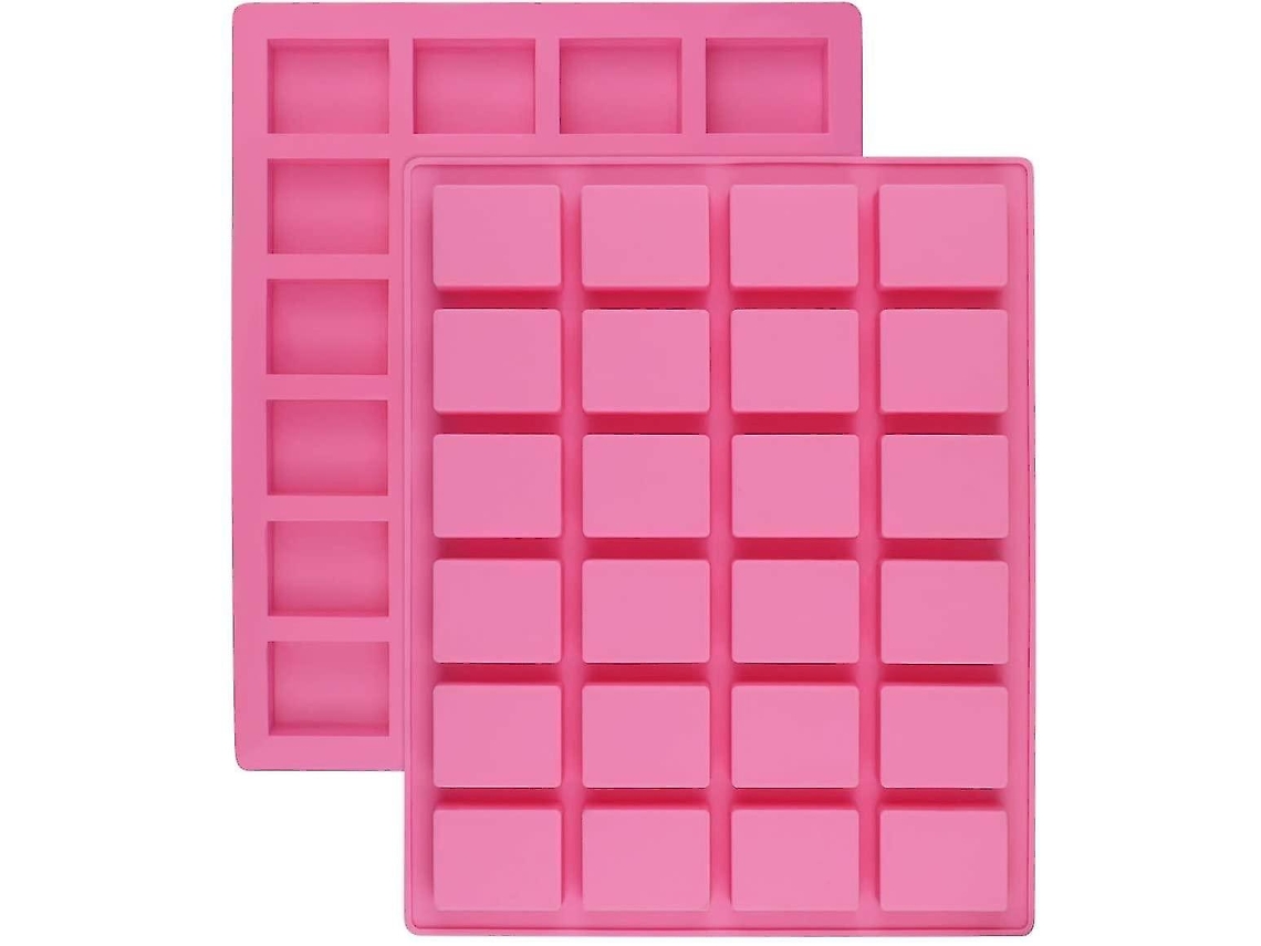 Lurelia Molde Para Sabonete, Em Silicone, 2 Peças, Formato Retangular, Para Bolo E Chocolate