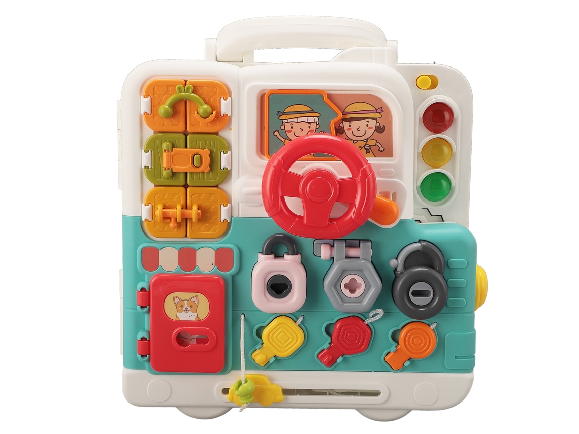 Primerox tabuleiro de Atividades Sensoriais para Bebê Treinamento Motor Fino Brinquedo Educativo Infantil