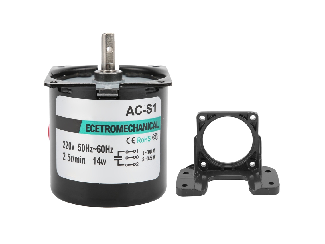 Motor Síncrono Ca 14w Ímã Permanente Eixo Central 2.5rpm Ac220v Xd60ktyz Alta Torsão Controle 2vias YURU