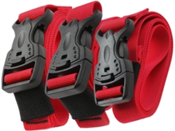 Conjunto De 3 Cintas Nylon Bagagem, Cintas Multiuso Camping Com Fivela De Liberação Rápida, Cintas Elásticas