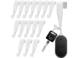 Conjunto De 16 Ganchos Para Porta Em Aço Carbono Branco Uonlytech, Com Alta Capacidade De Carga E Acabamento Em Pintura