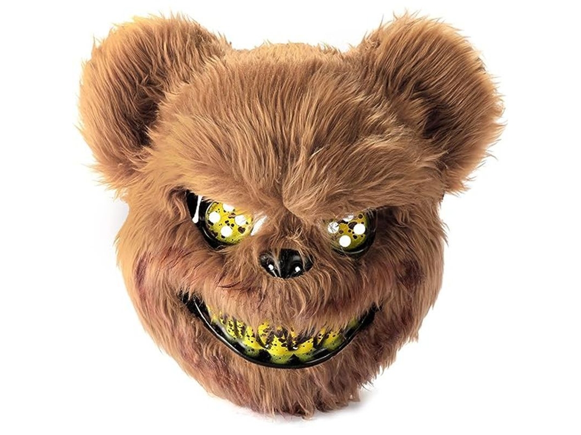 Máscara assustadora de urso, Halloween, animal, terror, adultos e crianças