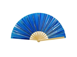 2026 ventoleta Plegável de 10 Polegadas Bambu Pvc Cor Viva para Festivais Festa Decoração