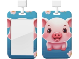 Porta Crachá Animais De Estimação, Protetor De Crachá Vertical Com Cordão, Capa Plástica Impermeável, Estojo