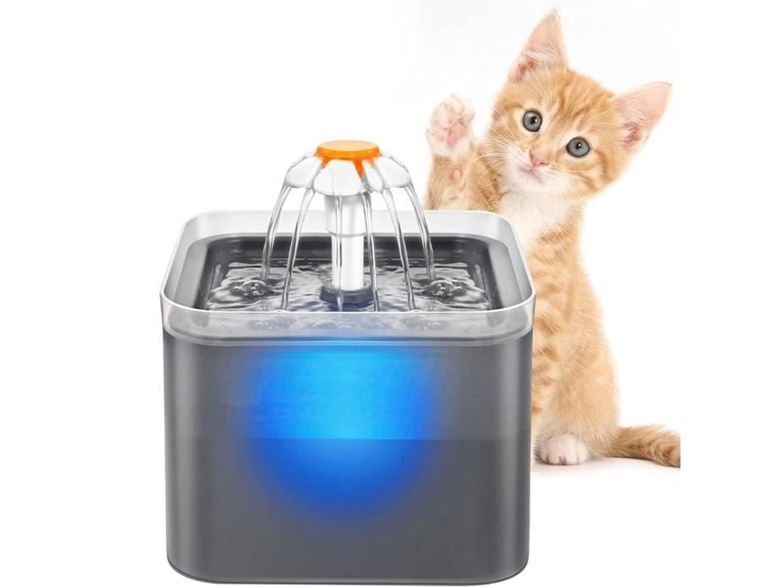 Dispensador Automático De Água, Capacidade 2 L, Silencioso, Sistema Filtrante, Acabamento Cinza, Para Uso Doméstico E Hidratação Diária