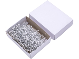 Conjunto de 800 alfinetes de costura coloridos, alfinetes longos para posicionamento em quilting, alfinetes para costura.