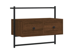 Móvel TV Parede Derivados de Madeira Carvalho Castanho MAISON EXCLUSIVE (60,5x30x51 cm)