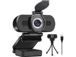 Webcam Full HD 1080p com capa para laptop, ideal para conferências e videochamadas. Webcam Pro Stream com videochamadas, pronta para uso. Bestvite