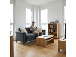 Sofá Reclinável Veludo Cotelê Moderno Confortável Sala VOLTEDGE