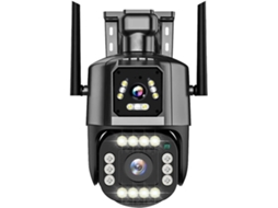 Câmera Ip 4g/wi fi 4mp 4k, Lente Dupla, Tela, Monitor de Rede, Residencial SFUSHOS