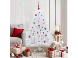 Vidaxl Árvore De Natal Articulada Artificial Branco 150 Cm Pvc E Aço
