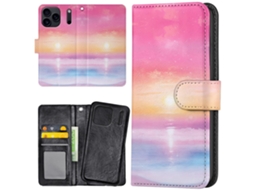 Capa Carteira Para Iphone 17 Pro / Capa Sunset