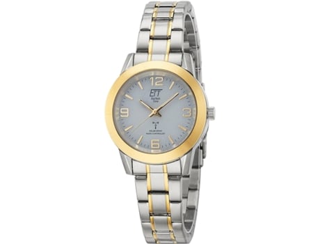 Relógio feminino ouro aço inoxidável Gobi Funk Els-11505-42M ETT ECO TECH TIME