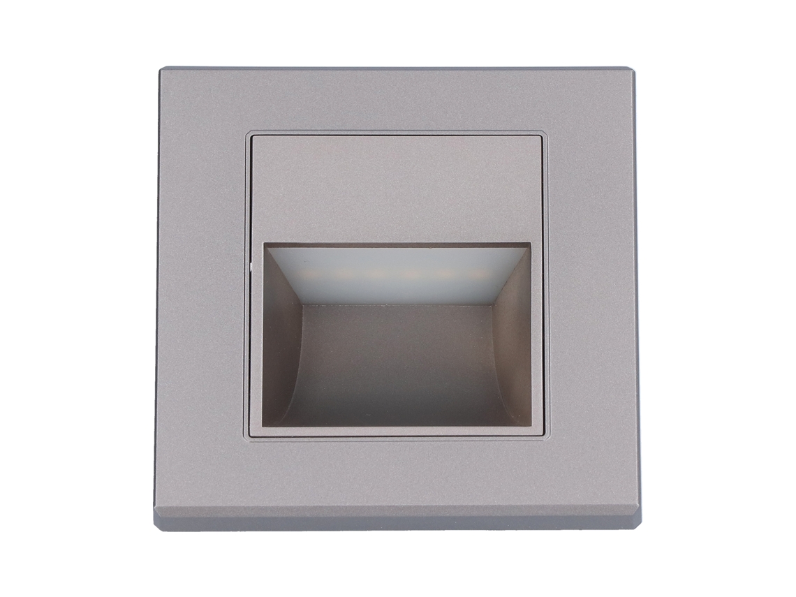 Lâmpada Escada Led Embutida 1,5w Luz Quente 85 220v Corredor S/MARCA