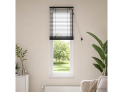 Vidaxl Cortina Veneziana Marrom Escuro 55 X 160 Cm 35 Mm
