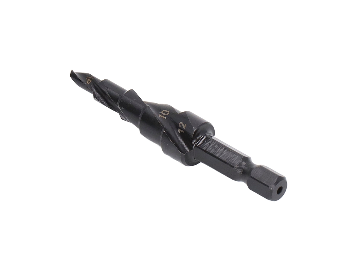 Broca Etapada Hss Com Ranhur Spiral E Cabo Hexagonal